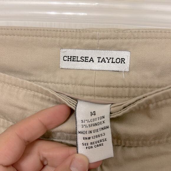 Chelsea Taylor khaki shorts size 14 - Picture 4 of 5